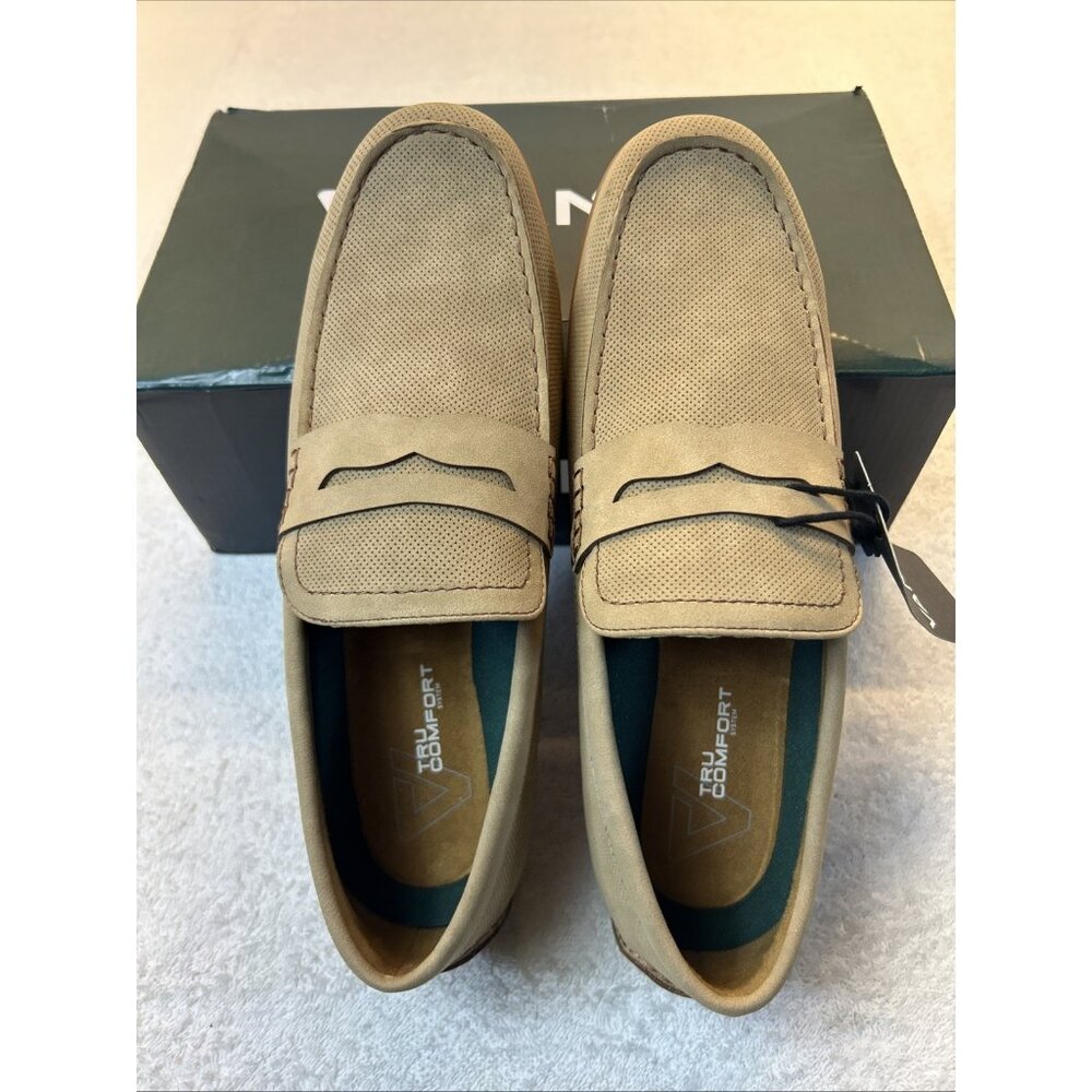 Vance Tru-Comfort Yates Driving Loafers Taupe Men Sz 9.5 New in Box